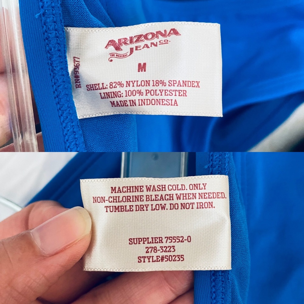 Arizona Jean Co. New Solid Blue Basic Juniors Swi… - image 4